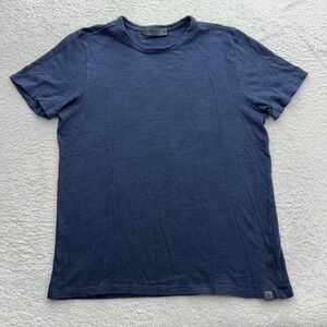 G/FORE Mens Slub Cotton Crewneck T-Shirt Navy Blue Short Sleeve Size M 8990